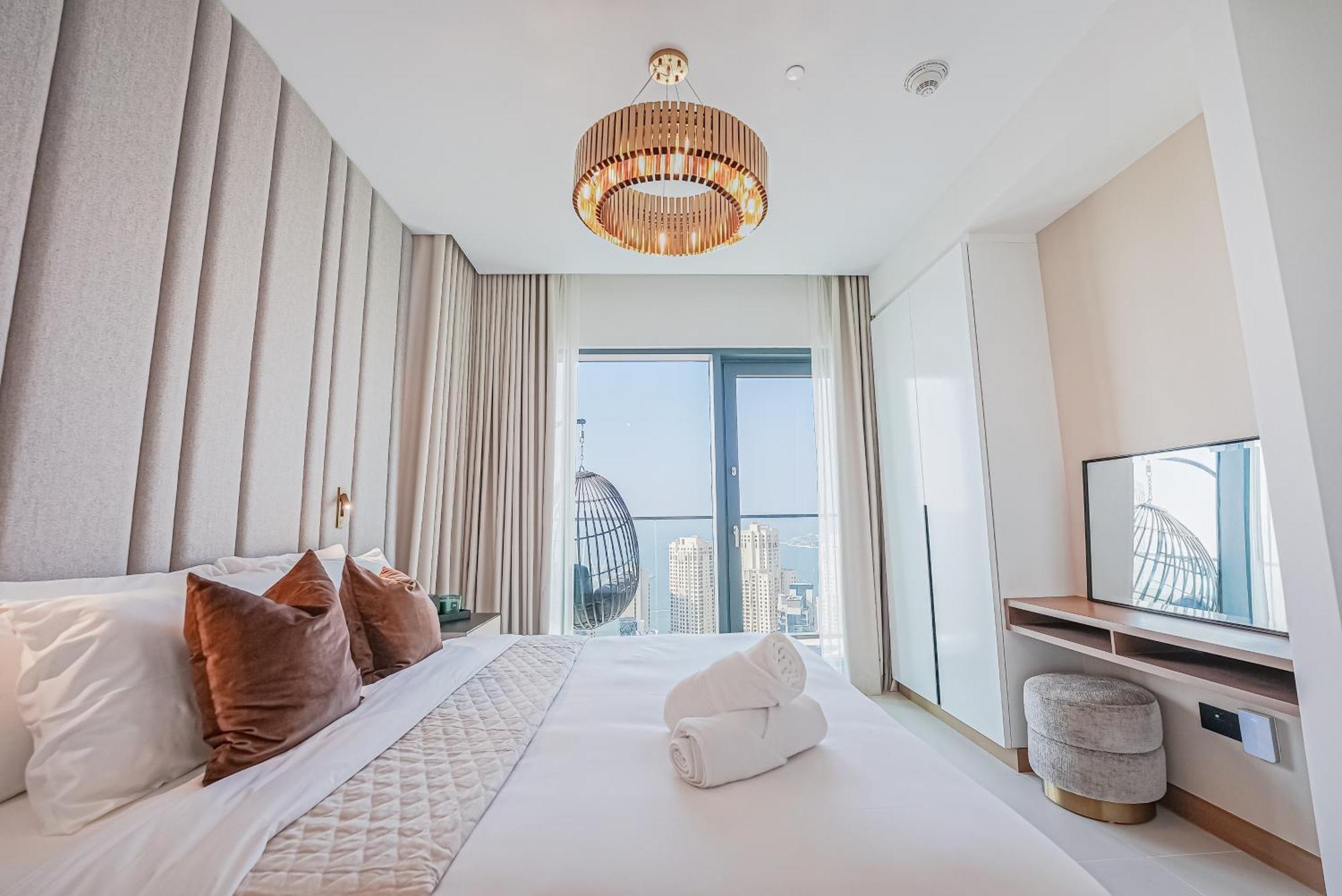 Modern 2Br High Floor Haven In Vida Dubai Marina 아파트 외부 사진