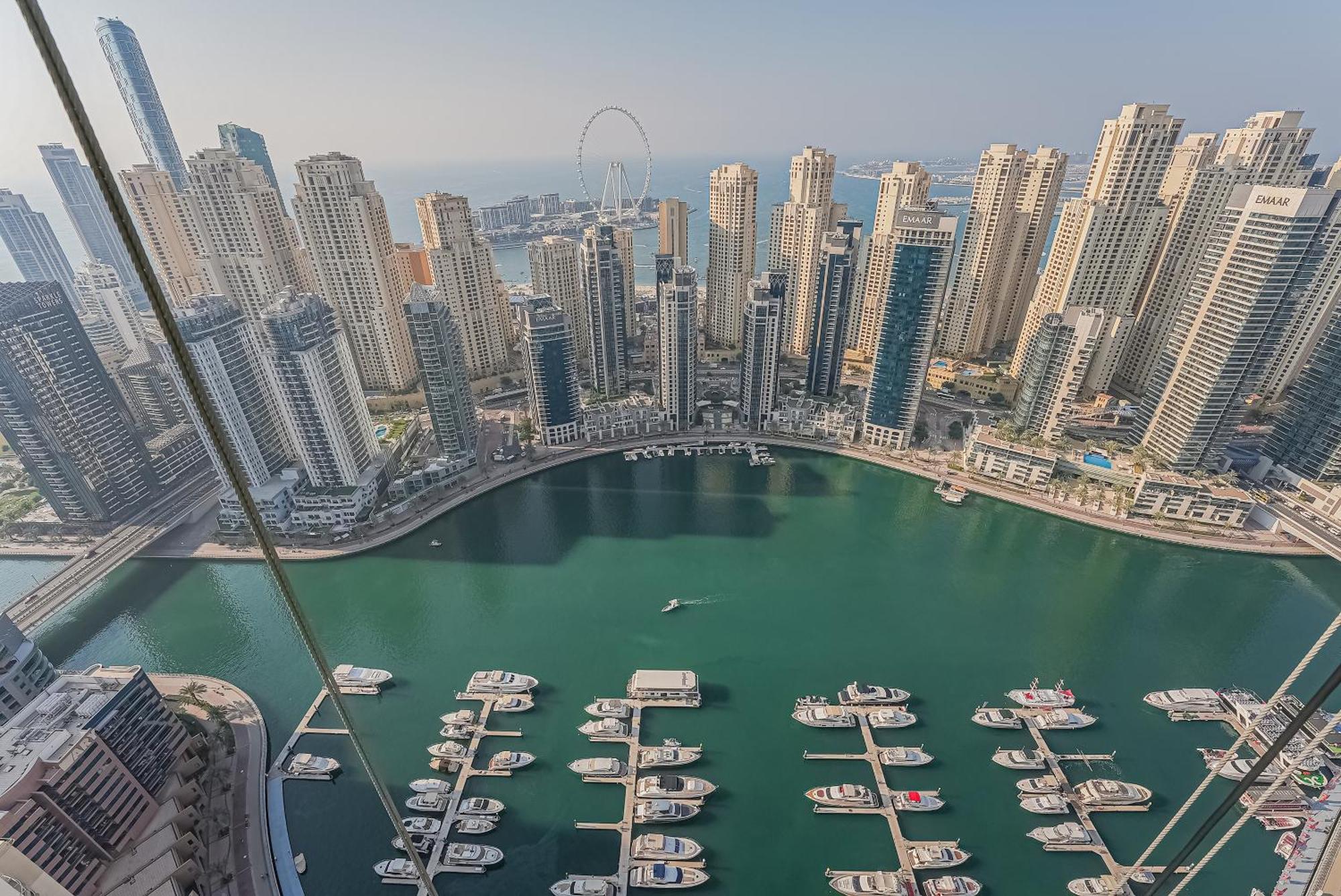 Modern 2Br High Floor Haven In Vida Dubai Marina 아파트 외부 사진