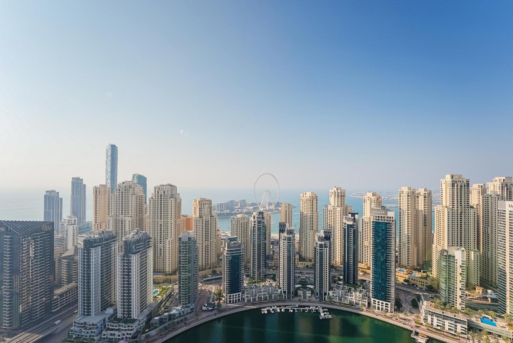 Modern 2Br High Floor Haven In Vida Dubai Marina 아파트 외부 사진